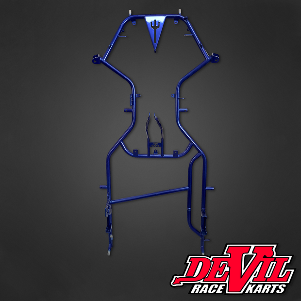 Skeleton Chassis (Powder Coated) | Blue | Edwards Kart Wheels